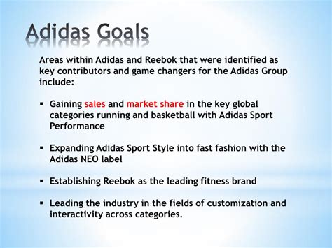 adidas aims and objectives.